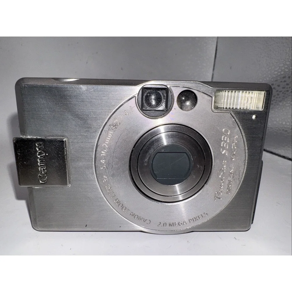 Silver Canon PowerShot ELPH S330 2.0MP Digital Untested